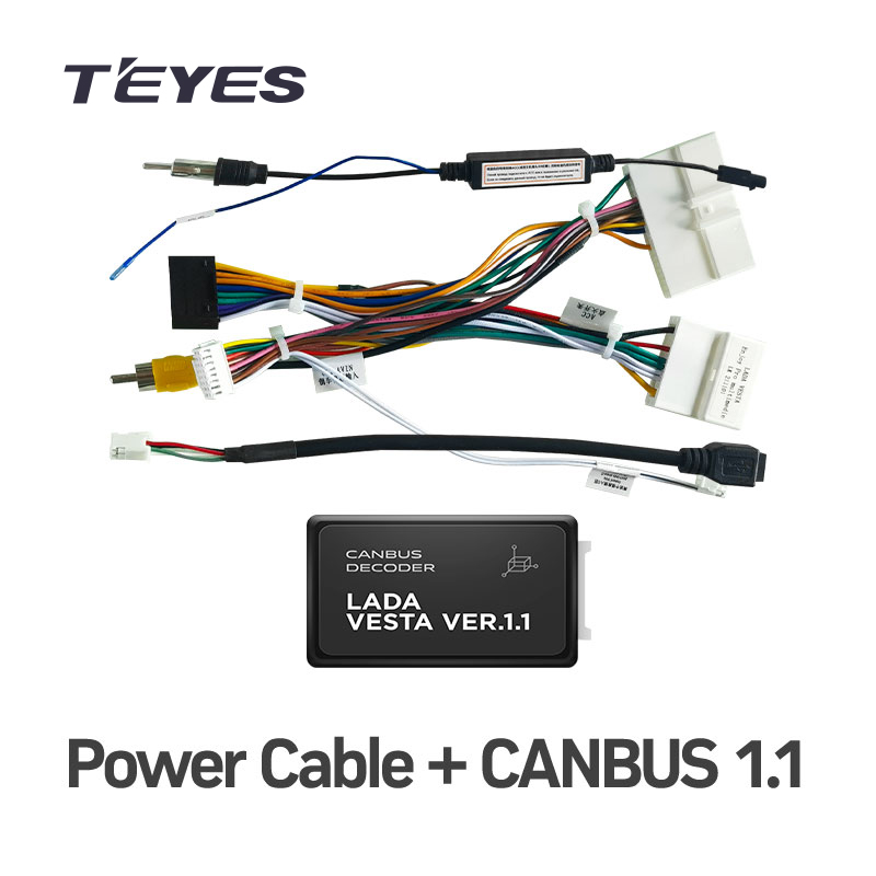 TEYES For LADA VESTA Enjoy Pro 2021 Power cable and canbus 1.1